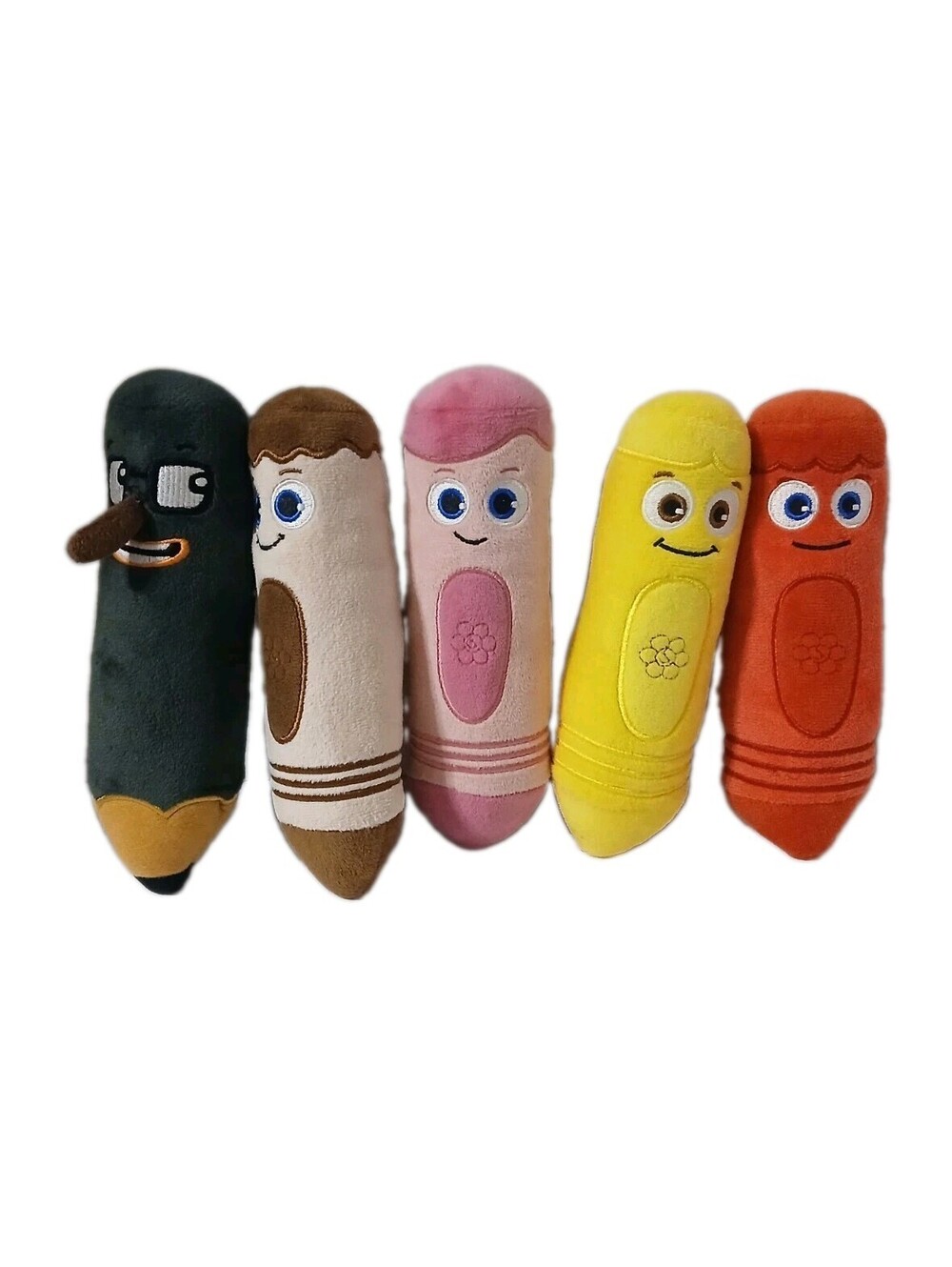 Babyfirst TV Color Crew Crayons Plush Set Of 5 See Description